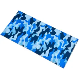 Kids Camo Flexi Tubular Bandana Blue Flat